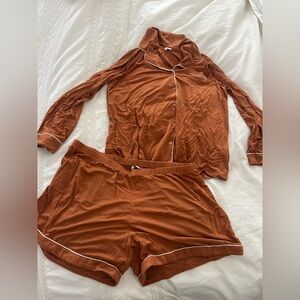 Nordstrom Moonlight Long Sleeve Stretch Modal Short Pajamas - large